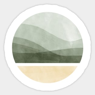 Watercolor Landscape Sticker